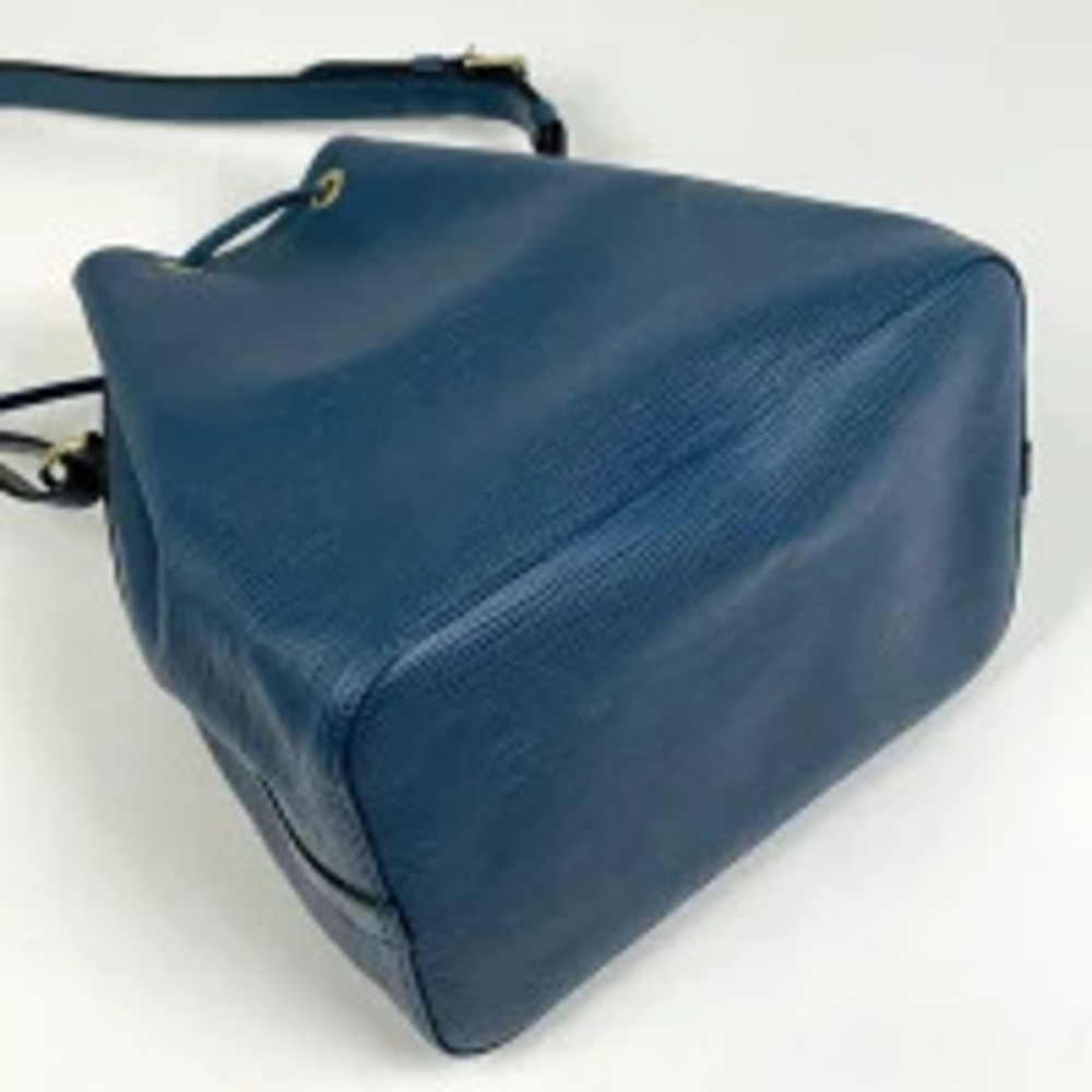 Louis Vuitton Epi Noe Bag Shoulder Drawstring Blue Toledo Leather Hobo Blue